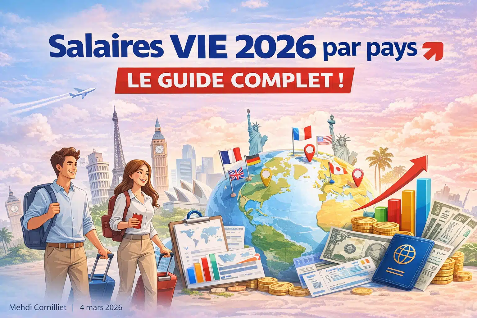 Salaires VIE 2026 par pays (Volontariat International en entreprise) : le guide complet !